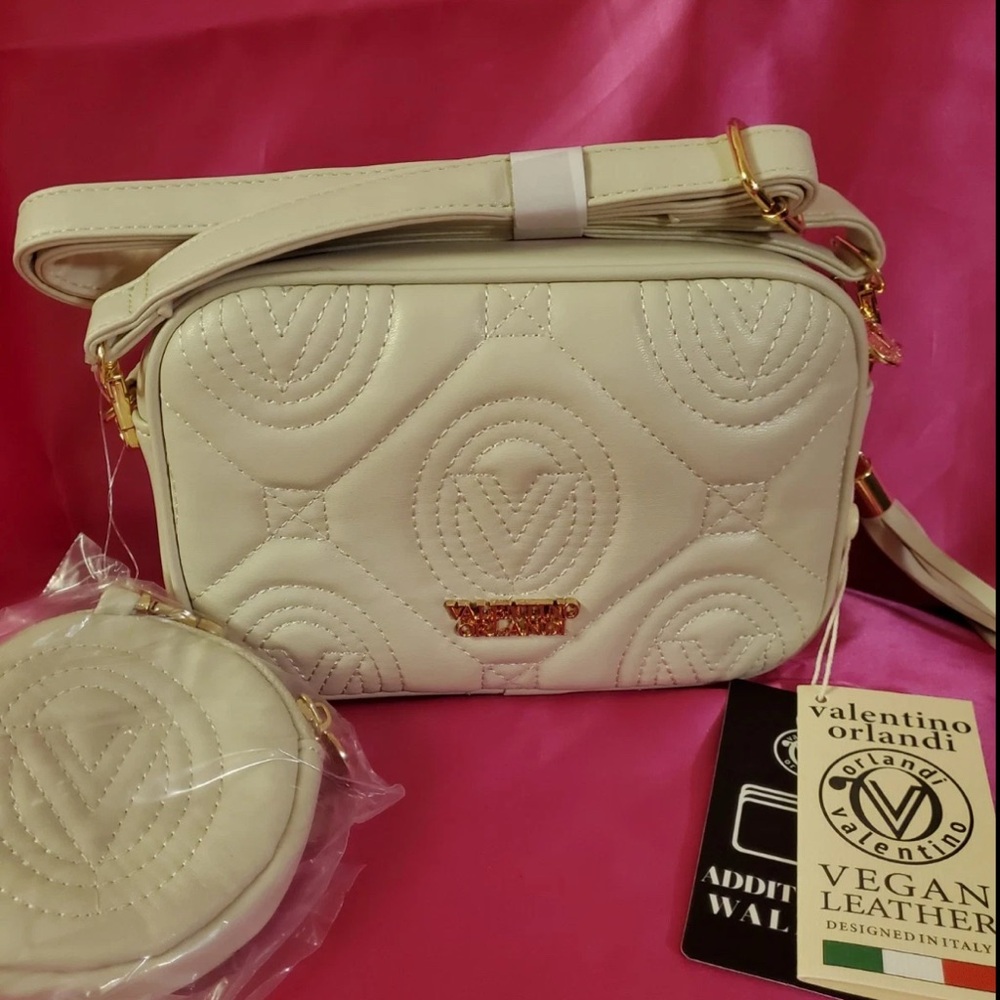 Valentino Orlandi Ivory Crossbody Bag